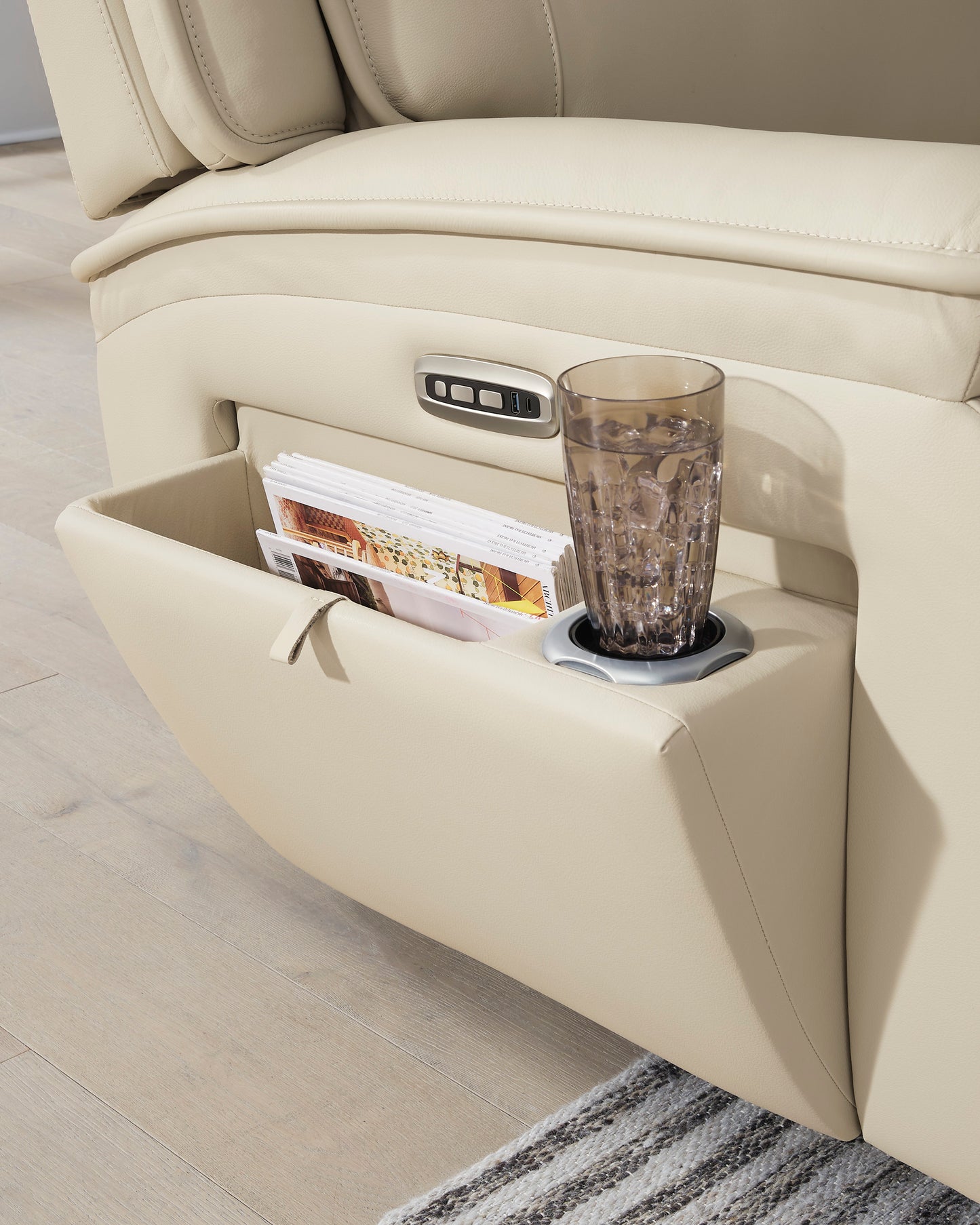 Demi Leather LAF Recliner -