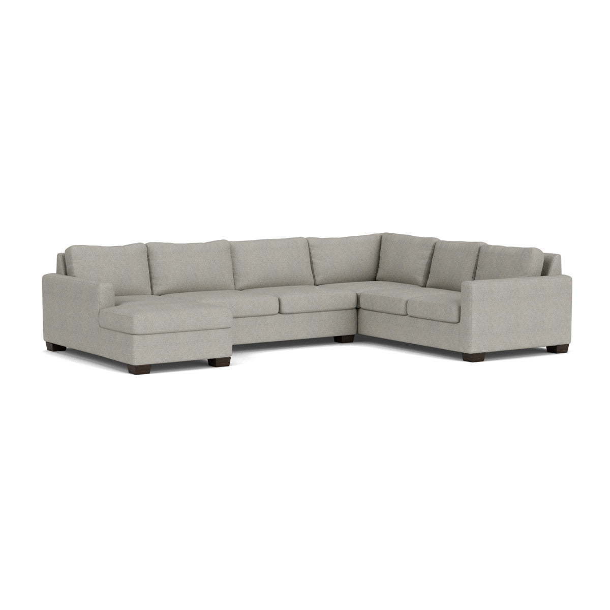 Track 141" Corner Sectionals W. Full Sleeper & Left Chaise - Villa Dove
