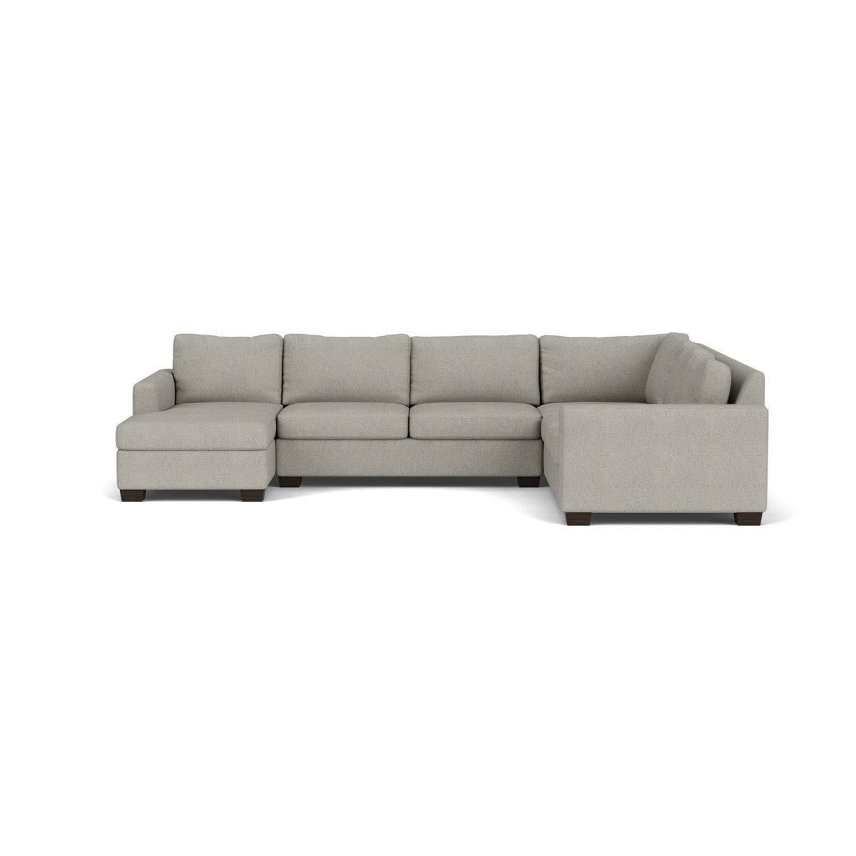 Track 141" Corner Sectionals W. Full Sleeper & Left Chaise - Villa Dove