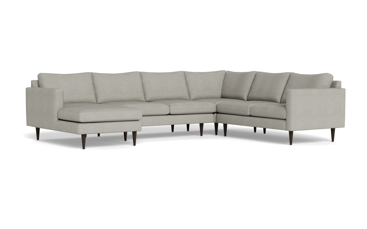 Wallace 130" Untufted Corner Sectionals w. Left Chaise - Villa Dove