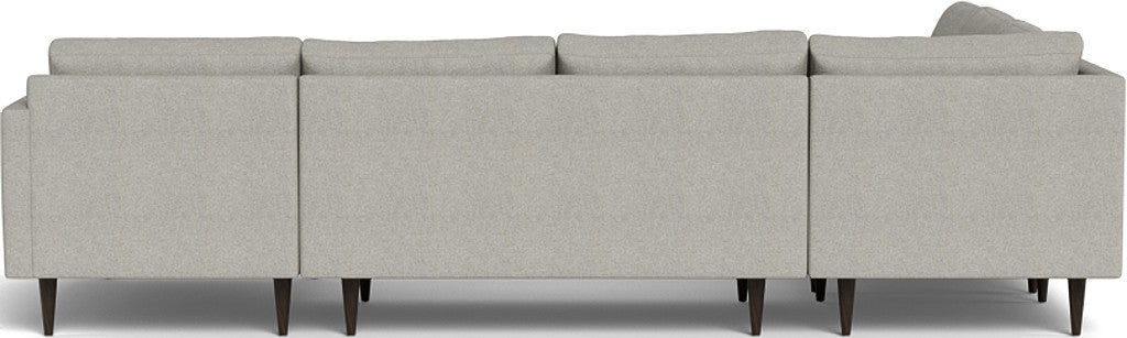 Wallace 130" Untufted Corner Sectionals w. Right Chaise - Villa Dove