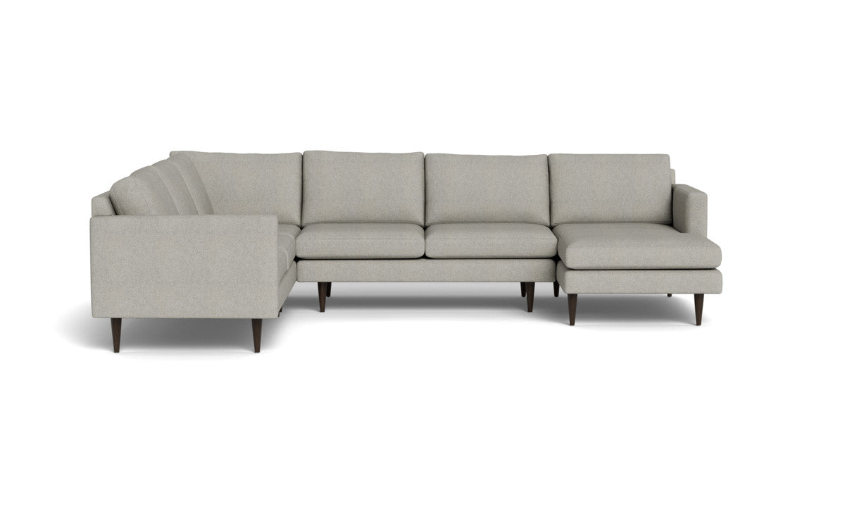 Wallace 130" Untufted Corner Sectionals w. Right Chaise - Villa Dove