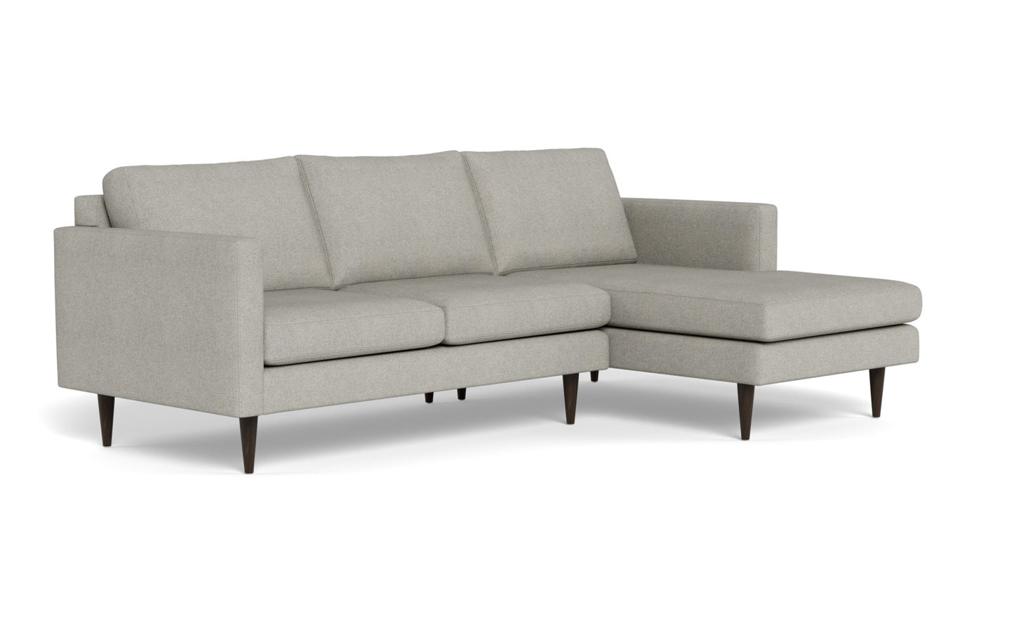 Wallace 98" Untufted Right Chaise Sectional - Villa Dove