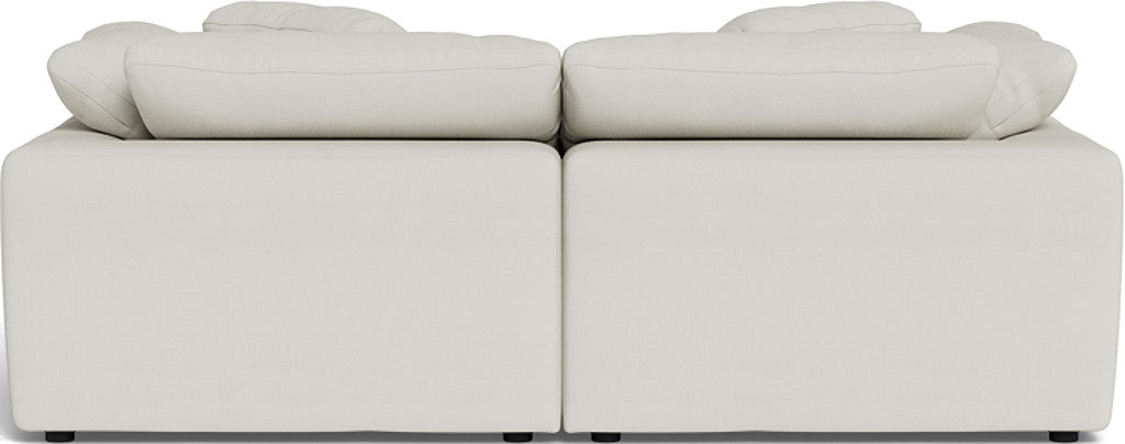 Fluffy 89" 2 Piece Sofa w/Otto - Villa Ivory