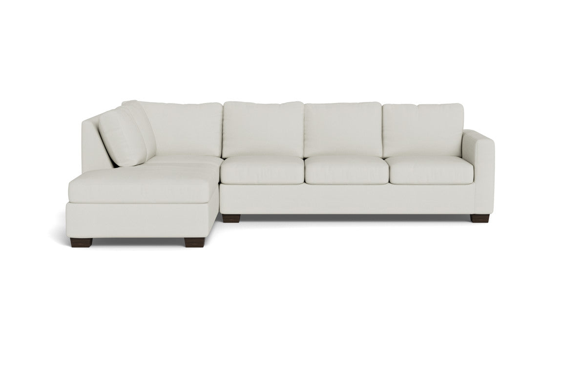 Track 121" Left Chaise Sleeper Sectional - Villa Ivory