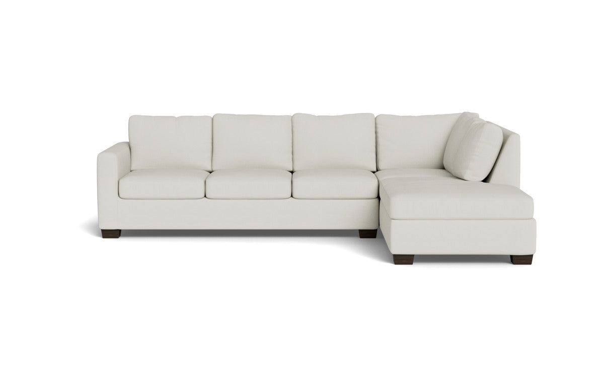 Track 121" Right Chaise Sectional - Villa Ivory