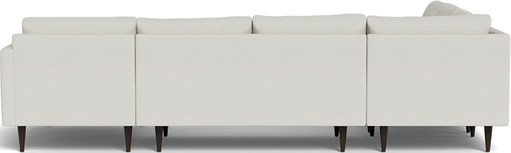 Wallace 130" Untufted Corner Sectionals w. Right Chaise - Villa Dove