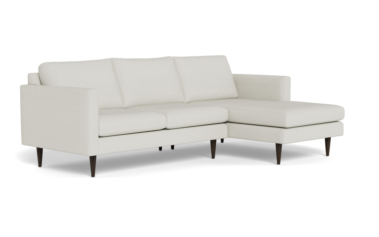 Wallace 98" Untufted Right Chaise Sectional - Villa Ivory