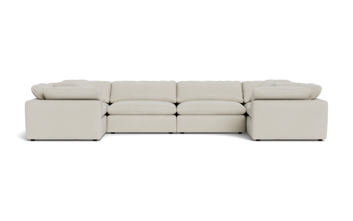 Fluffy 178" 4 Corner U Sectional - Villa Oyster