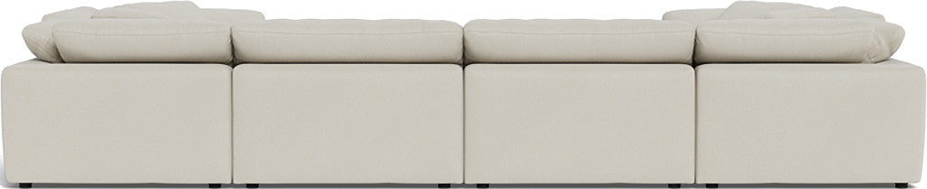Fluffy 178" 4 Corner U Sectional - Villa Oyster
