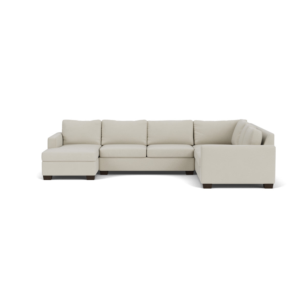 Track 141" Corner Sectionals W. Full Sleeper & Left Chaise - Villa Oyster