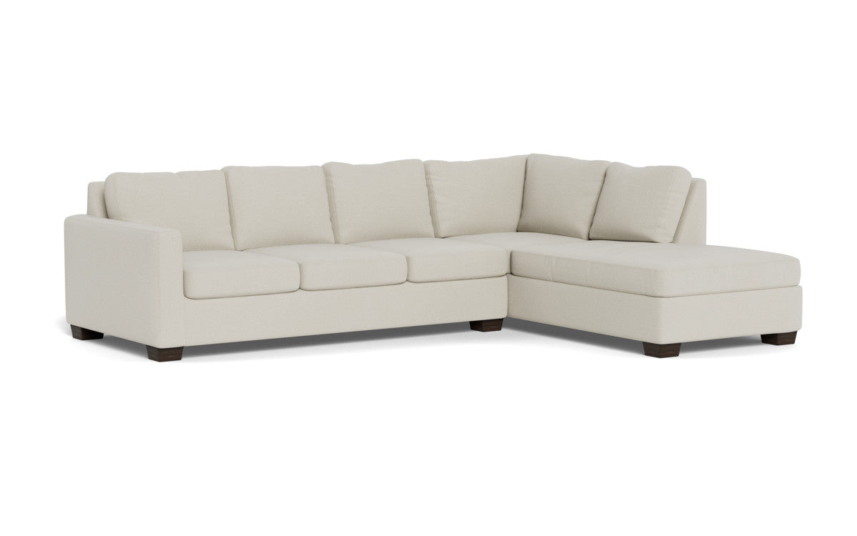 Track 121" Right Chaise Sectional - Villa Oyster