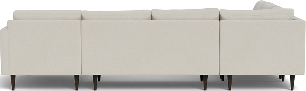 Wallace 130" Untufted Corner Sectionals w. Right Chaise - Villa Oyster