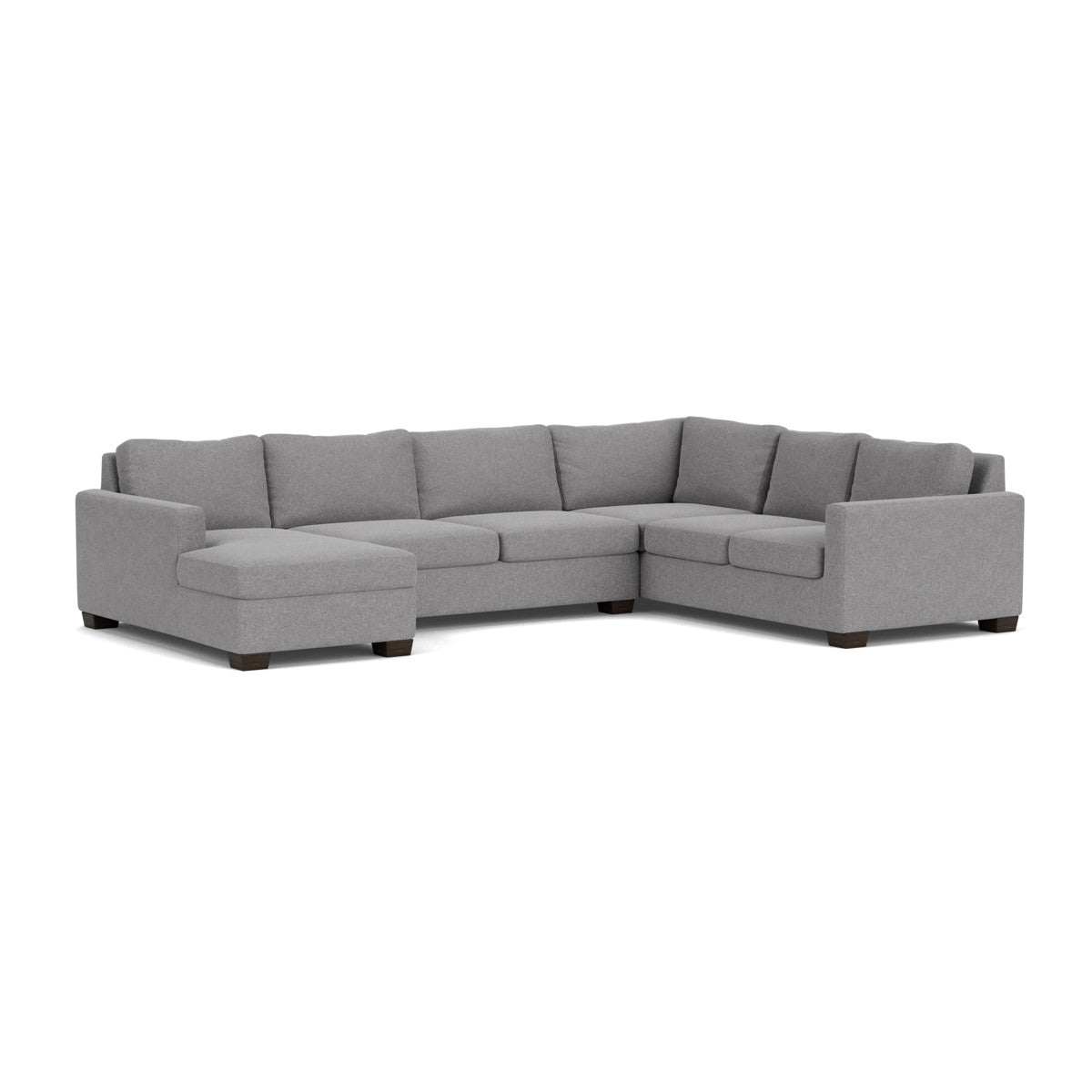 Track 141" Corner Sectionals W. Full Sleeper & Left Chaise - Villa Platinum