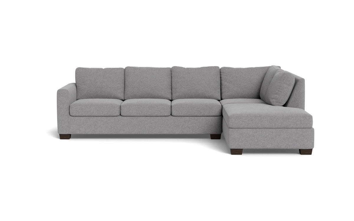 Track 121" Right Chaise Sectional - Villa Platinum