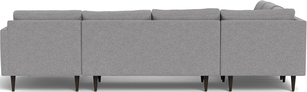 Wallace 130" Untufted Corner Sectionals w. Right Chaise - Villa Platinum