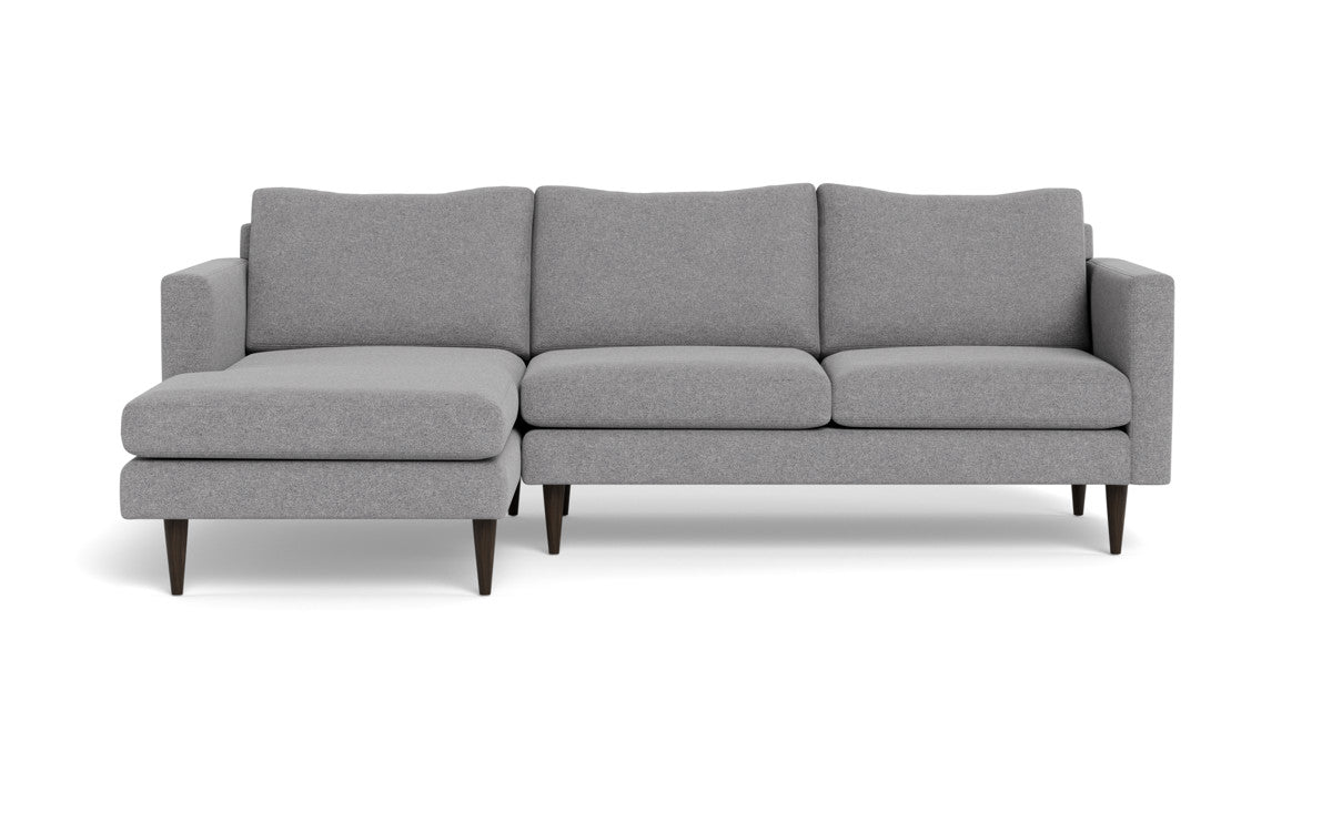 Wallace 98" Untufted Left Chaise Sectional - Villa Oyster