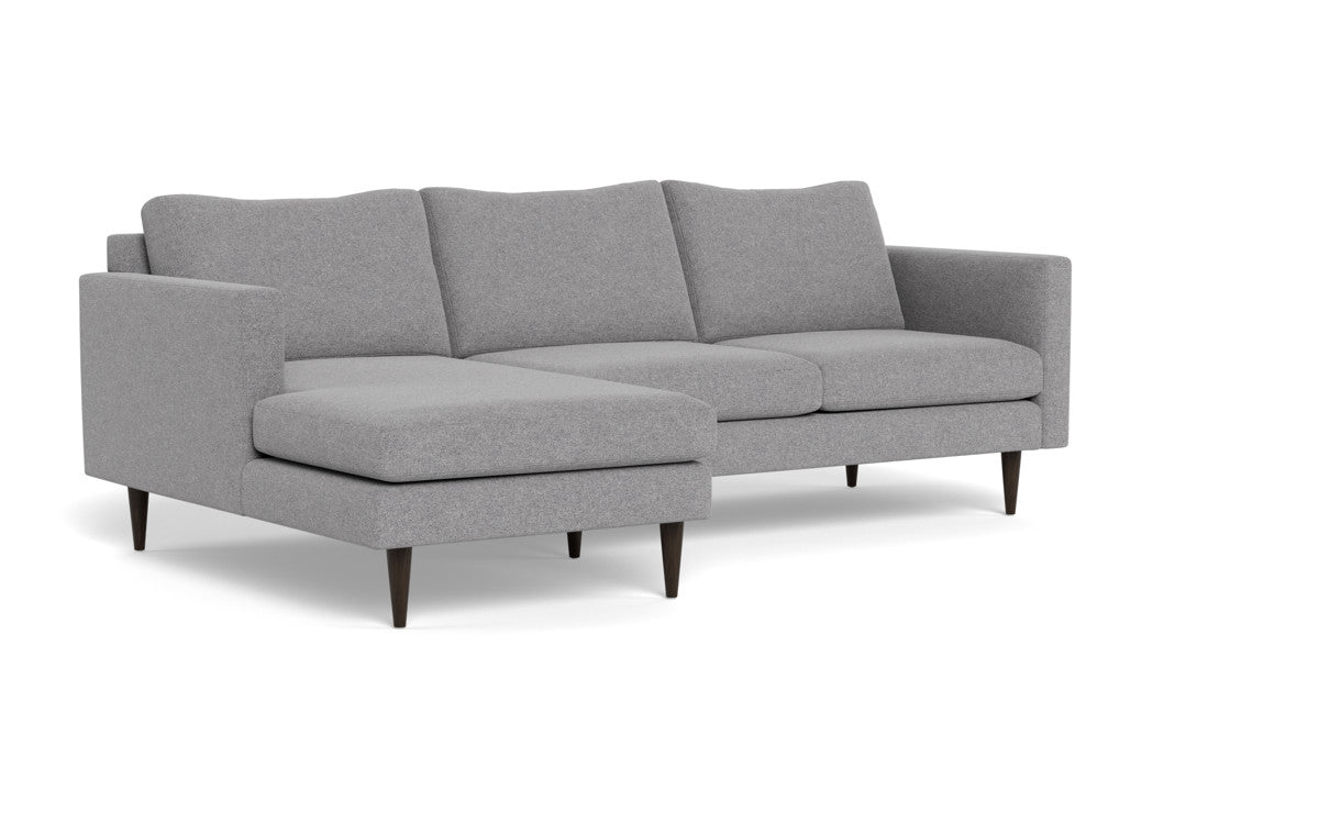 Wallace 98" Untufted Left Chaise Sectional - Villa Platinum