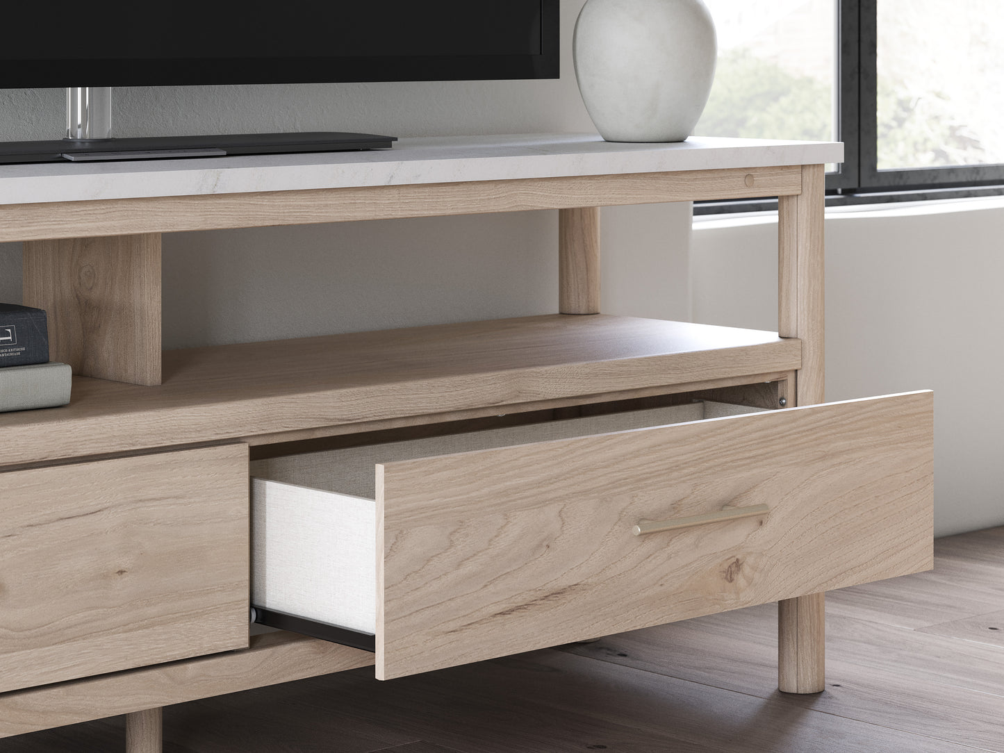 Cadyn Extra Large Light Tv Stand -