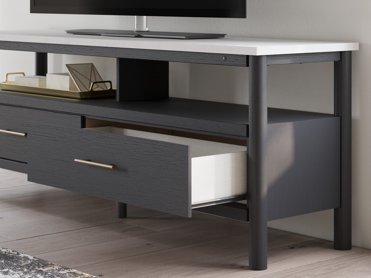 Cadyn Extra Large Dark Tv Stand -