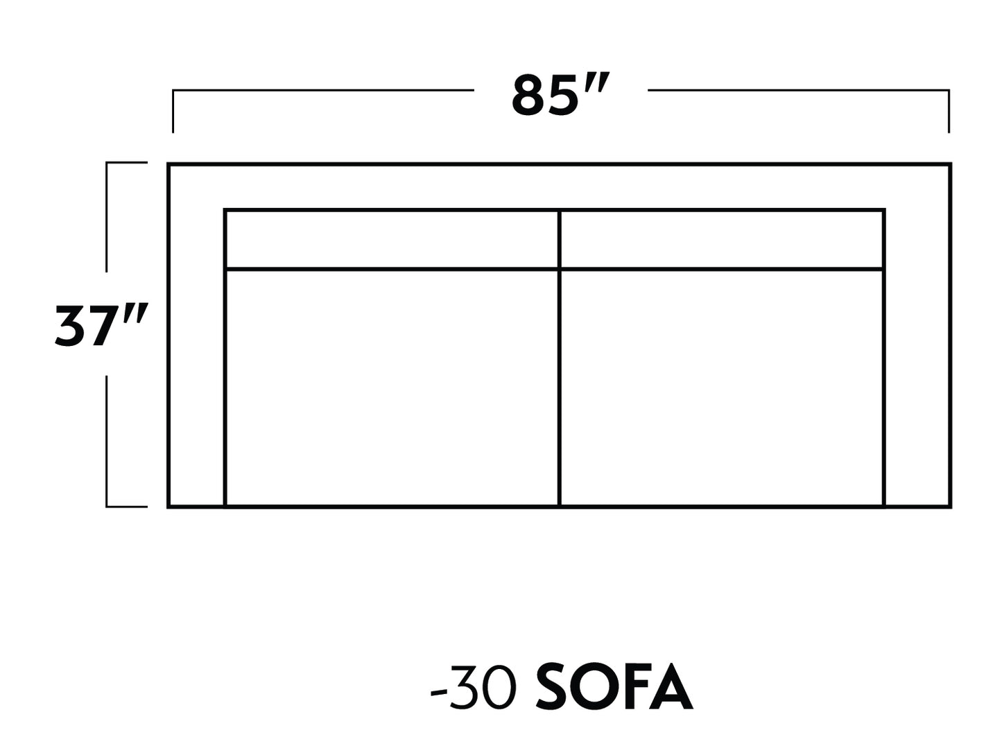 Wallace 85" Sofa -