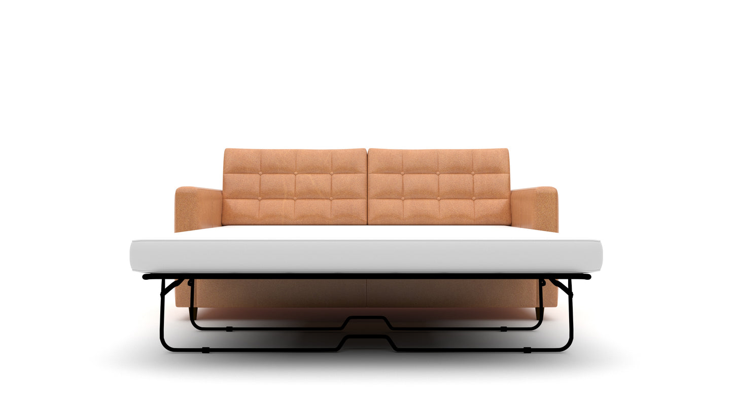 Wallace 74" Leather Queen Sleeper Sofa -