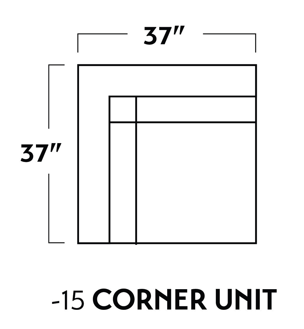 Wallace Leather Corner Unit - Hudson Lager