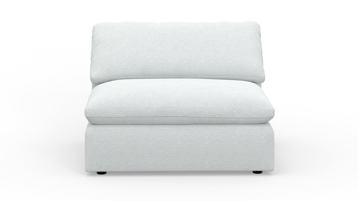 Fluffy Armless Chair - Bloke Snow