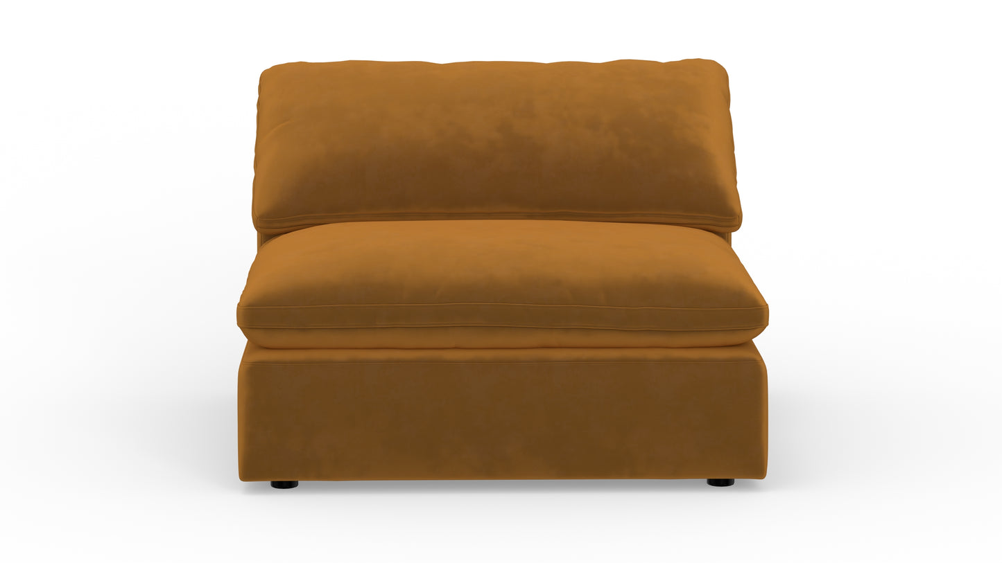 Fluffy Armless Chair - Sorrento Almond