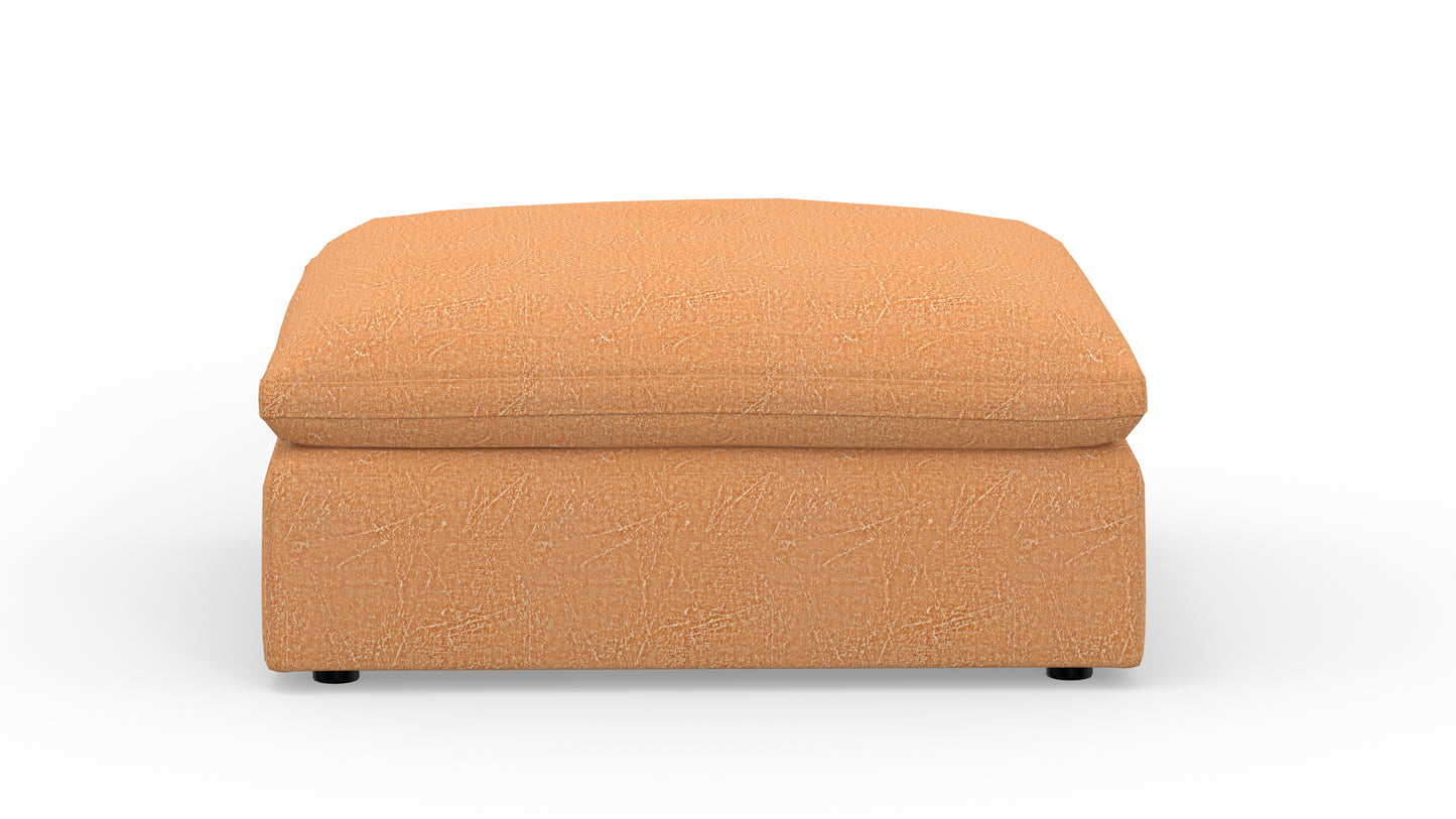 Fluffy Ottoman - Nepal Clay