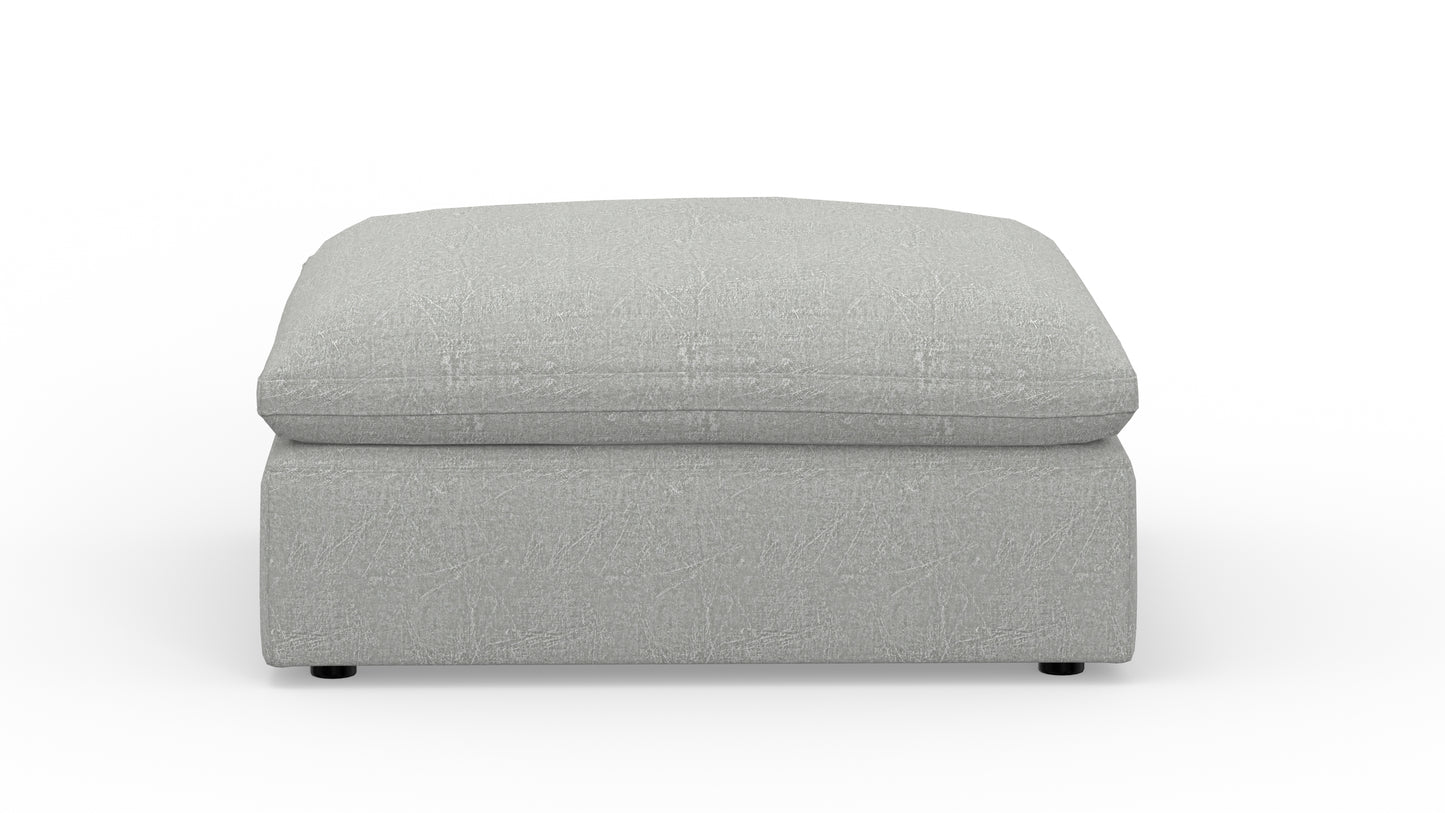 Fluffy Ottoman - Nepal Pebble