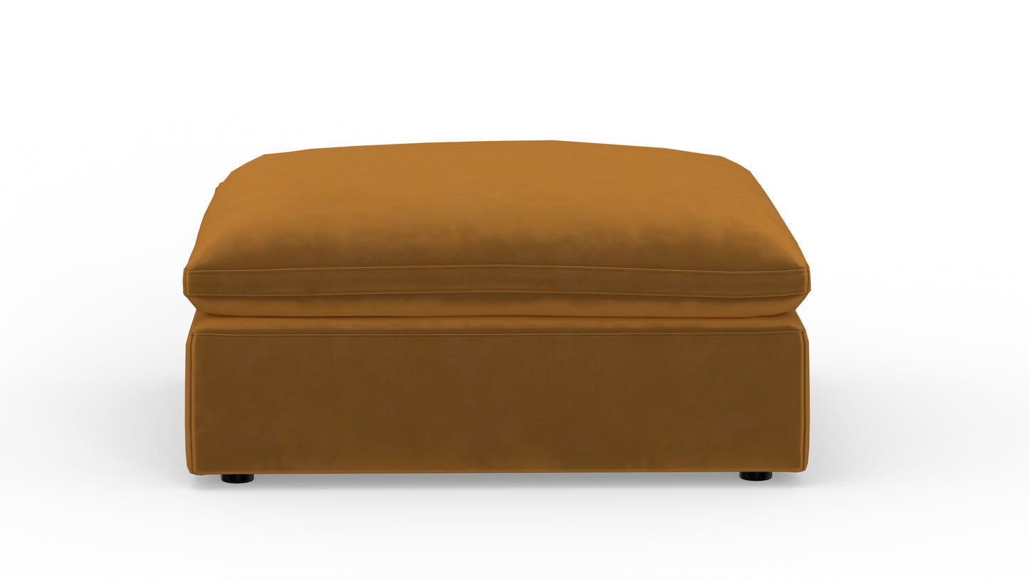 Fluffy Ottoman - Sorrento Almond