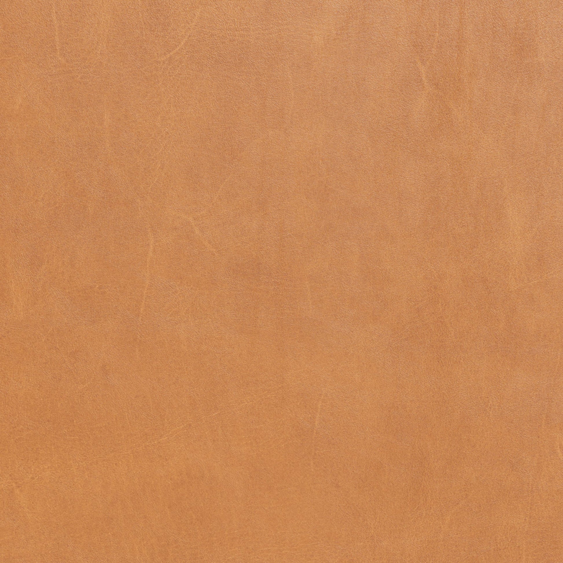 Ari 18" Leather Round Ottoman - Hudson Ivory