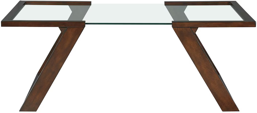 Kellan Glass & Wood Coffee Table -