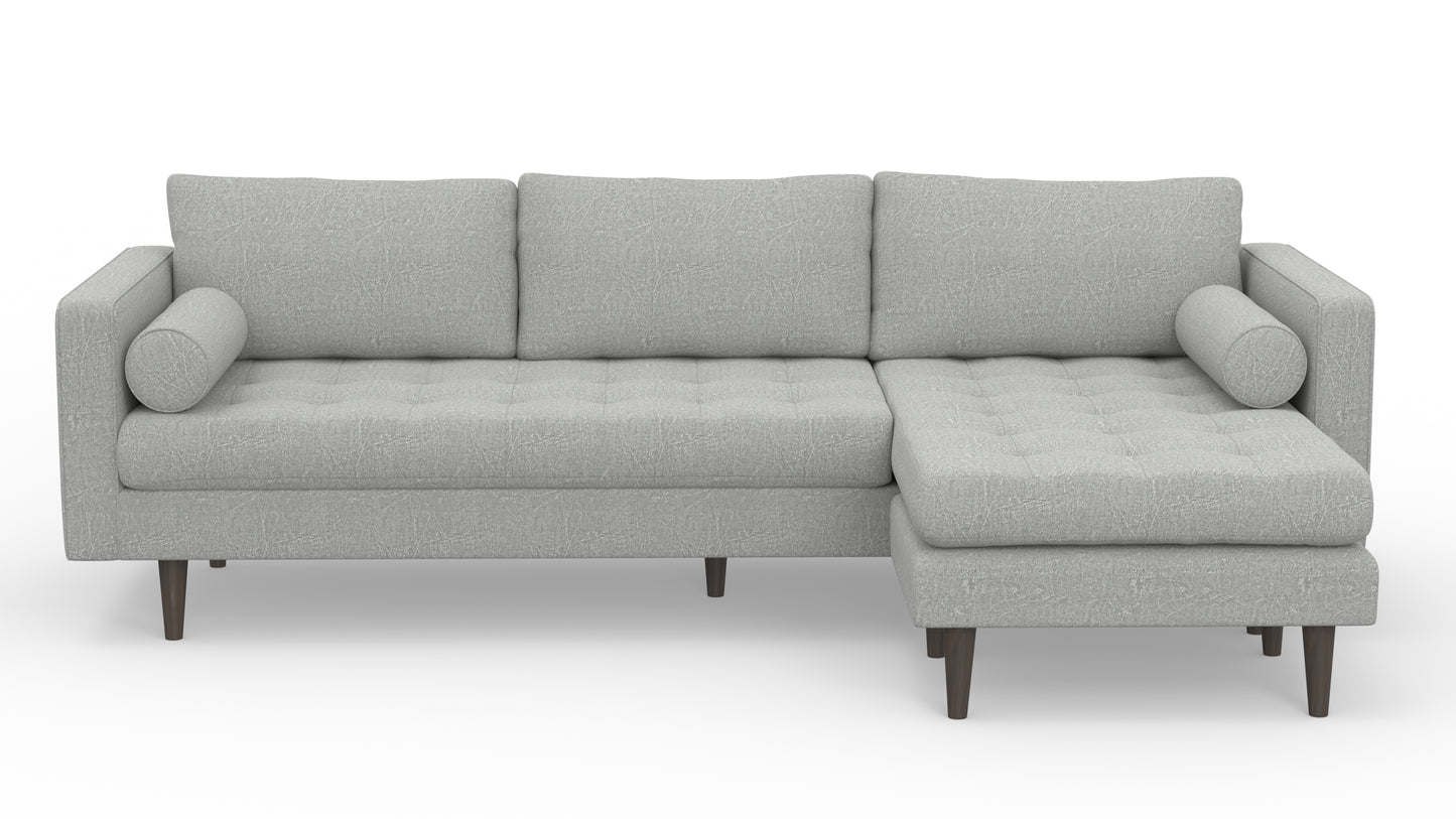 Ladybird 104" Reversible Sofa Chaise - Nepal Pebble
