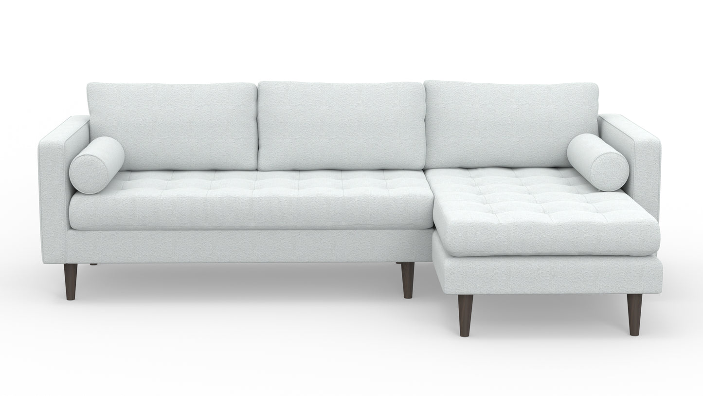 Ladybird 102" Right Chaise Sectional - Bloke Snow