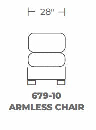 Parmer Armless Chair - Peyton Slate
