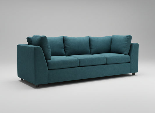 Parmer 104" Sofa Elliot Teal Quick Ship -