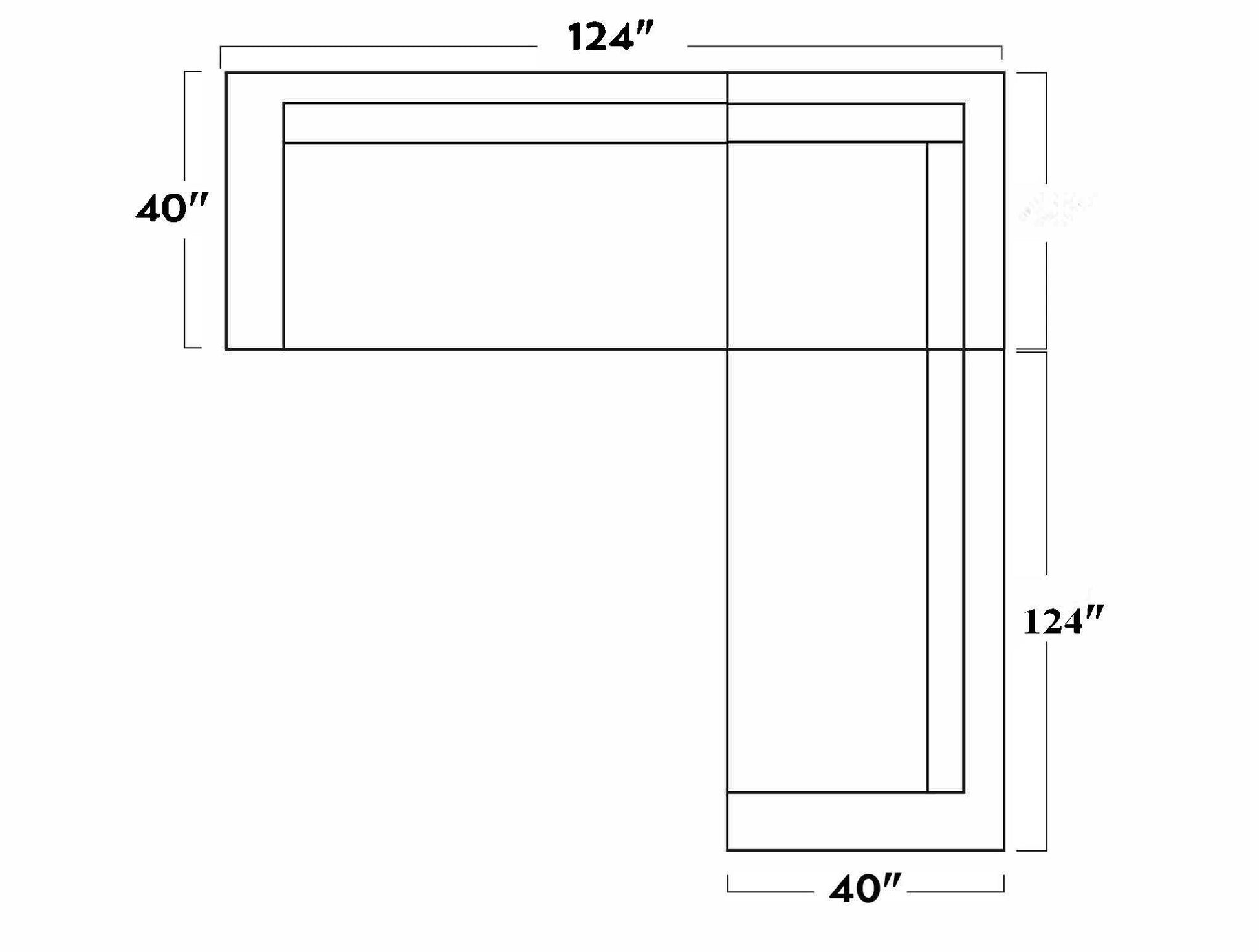 SoCo 124" Corner Sectional - Peyton Slate