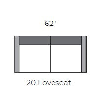 Sunset Valley 62" Loveseat - Peyton Slate