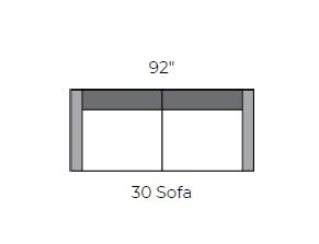 Sunset Valley 92" Sofa - Peyton Slate
