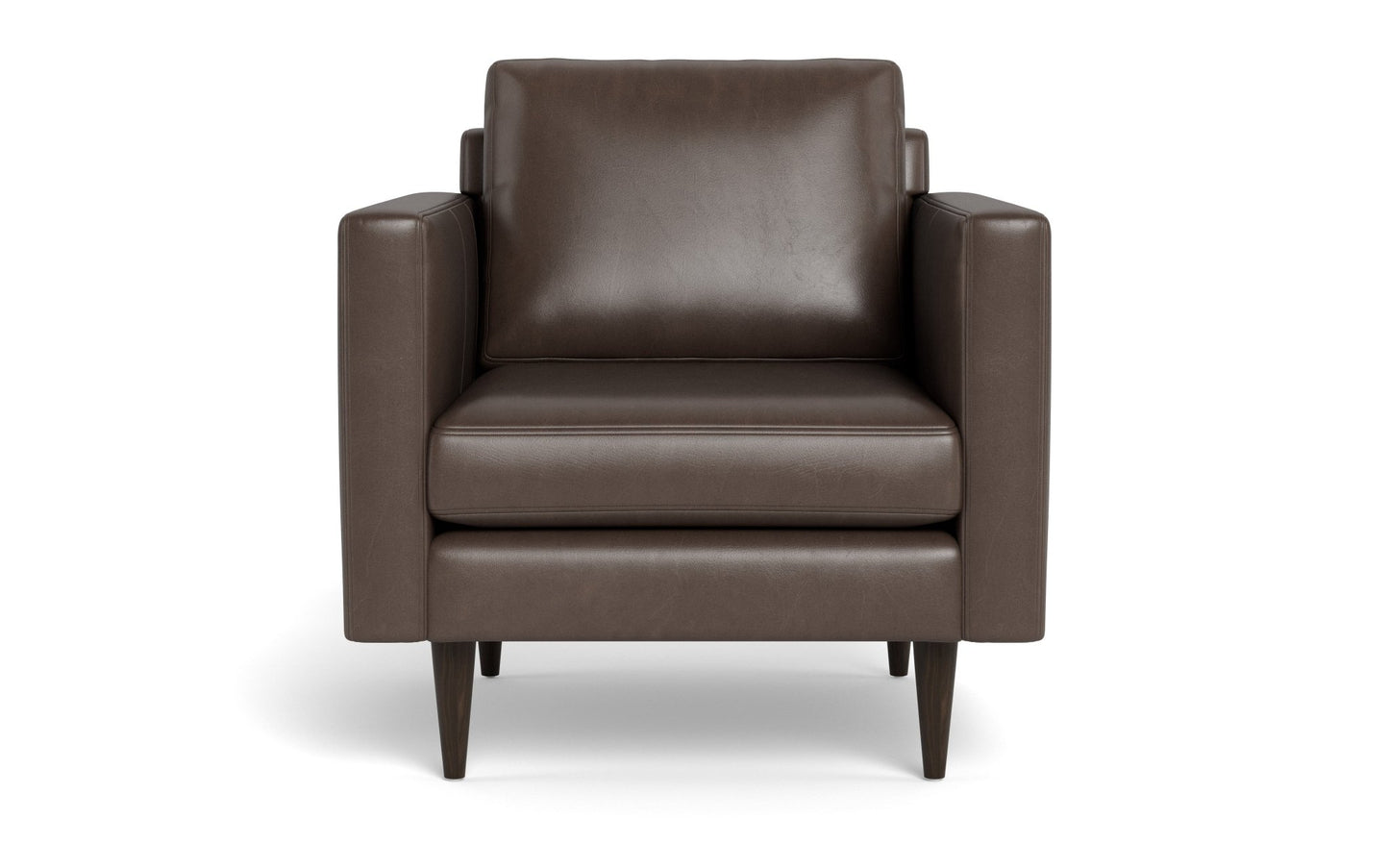 Wallace Leather Untufted Arm Chair
