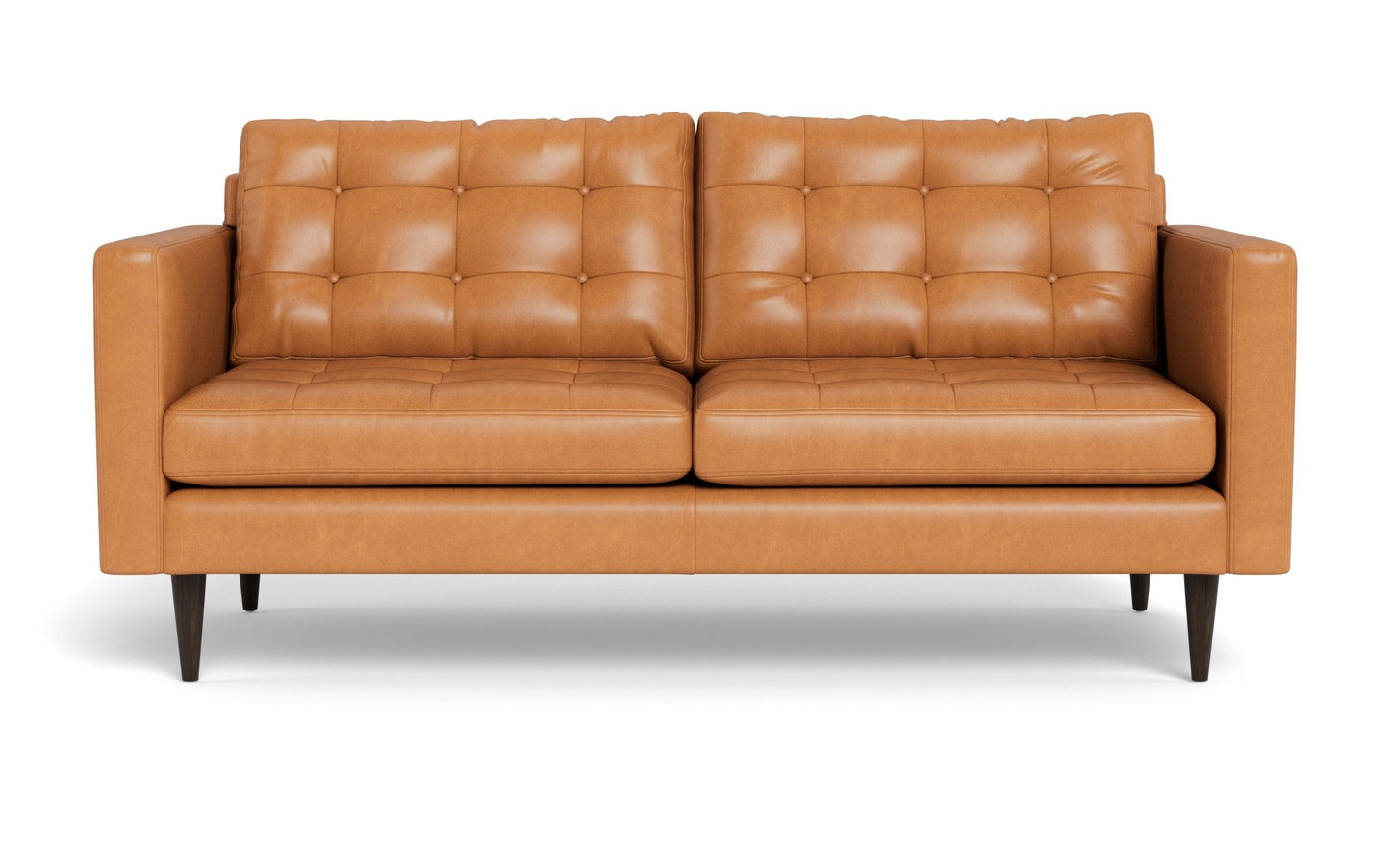 Wallace 74" Leather Apartment Sofa -
