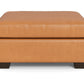 Track Leather Cocktail Ottoman