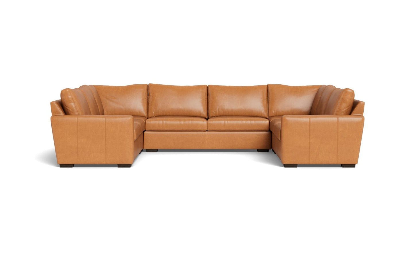Mesa 154" Leather Condo U Sectional -