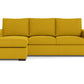 Mesa Reversible Chaise Sofa - Bella Gold