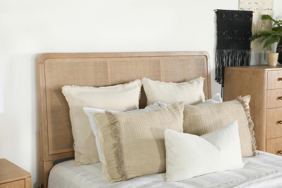 Arianna Sand Rattan Queen Bed -