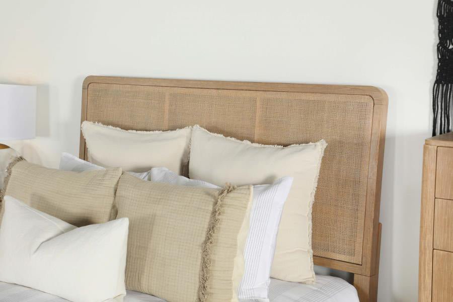 Arianna Sand Rattan Queen Bed -