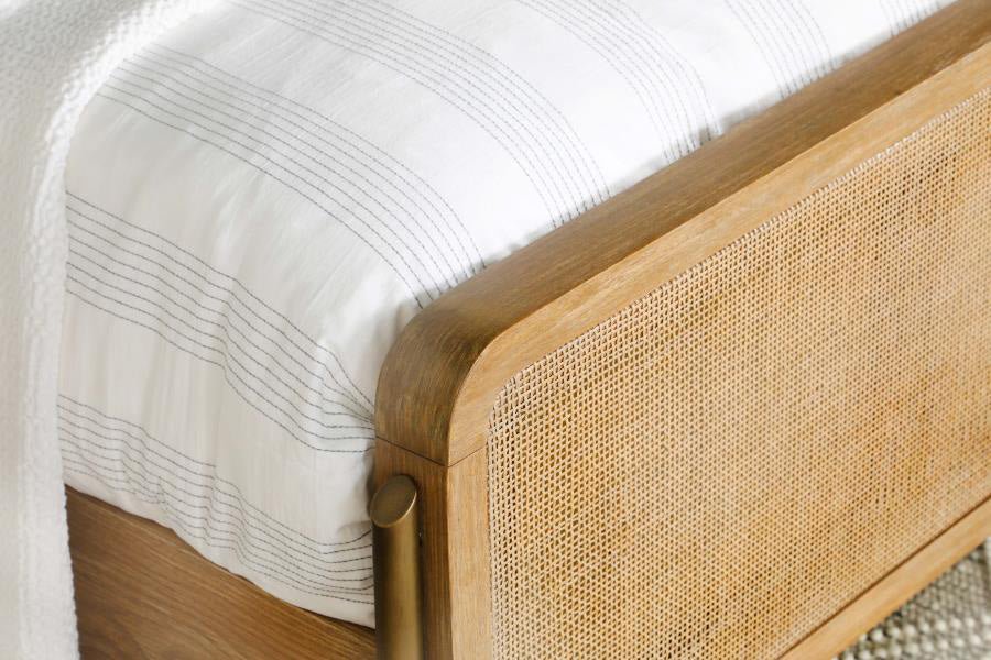 Arianna Sand Rattan Queen Bed -