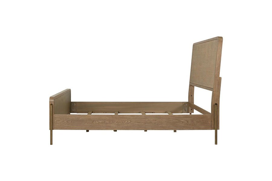 Arianna Sand Rattan Queen Bed -